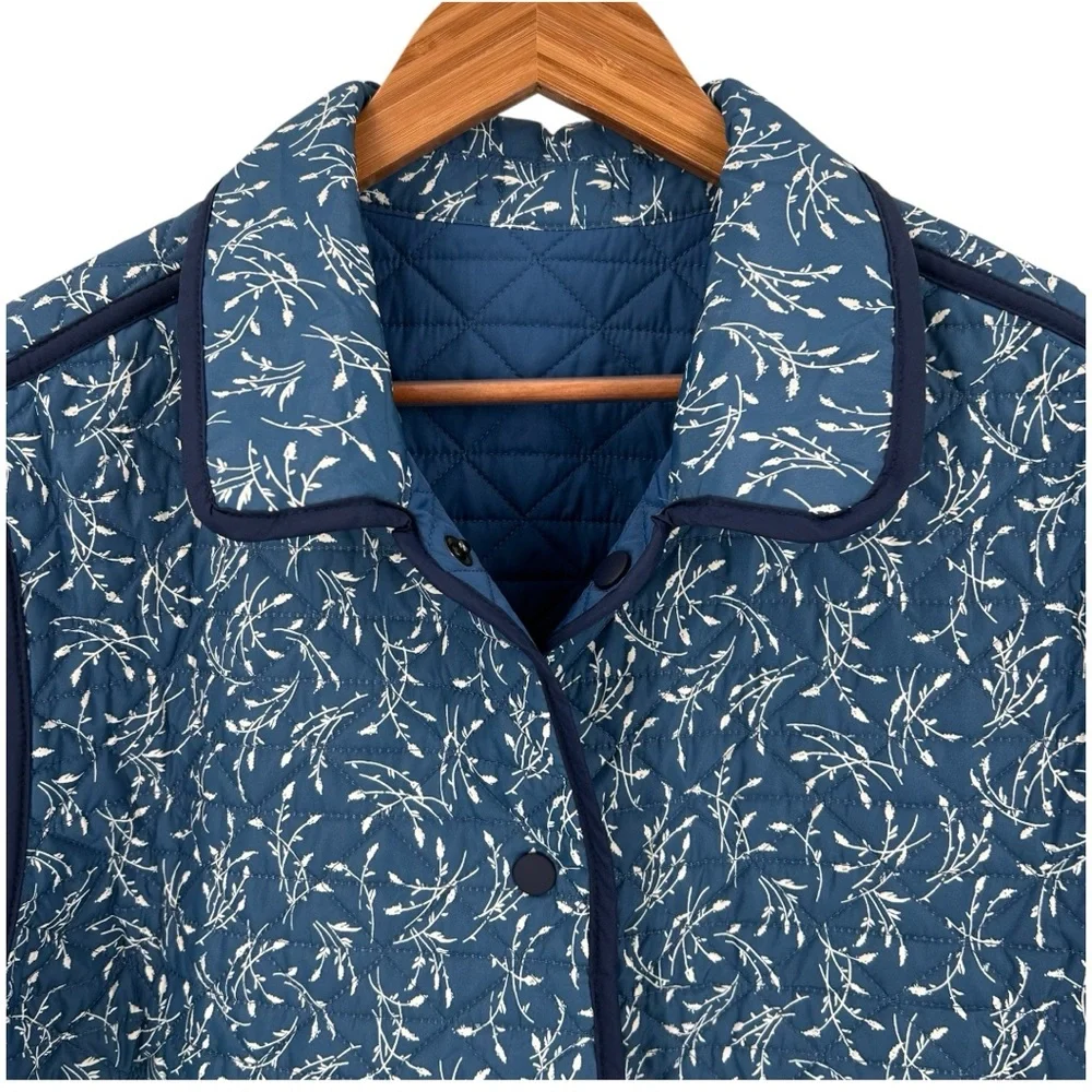 Land’s End Reversible Quilted Barn Jacket Coat Women’s XL - Picture 7 of 14